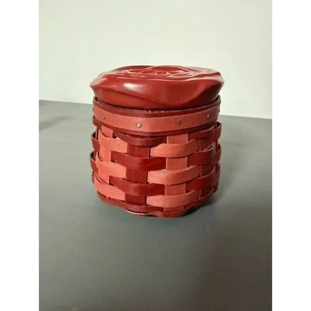 Longaberger Sweetheart Rosebud Basket 2014 Liner Protector Ceramic Topper